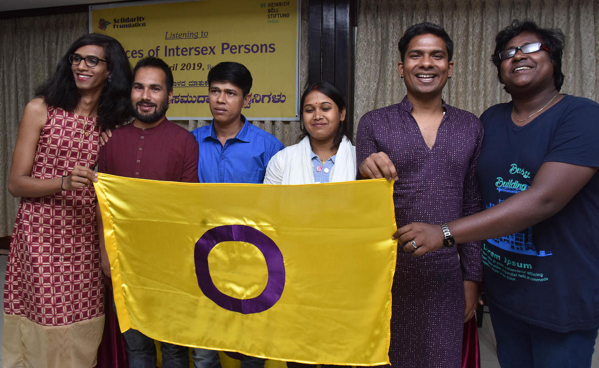 (From left) Shaktisree Maya, Esan Regmi, Boni Paul, Sathi Sarkar, Daniel Mendonca and Vino were present at the recent gathering, organised by Solidarity Foundation. DH PHOTO BY B H SHIVAKUMAR