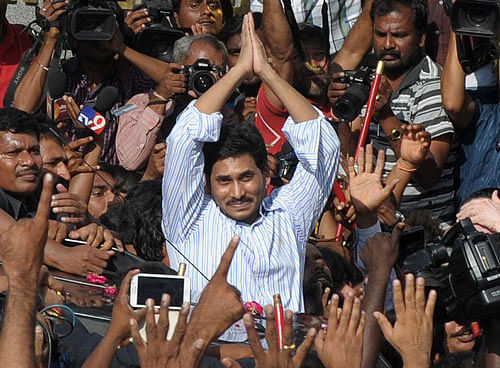 YSR Congress chief Jaganmohan Reddy today said his party will give issue-based support to the NDA government at the Centre. PTI file photo