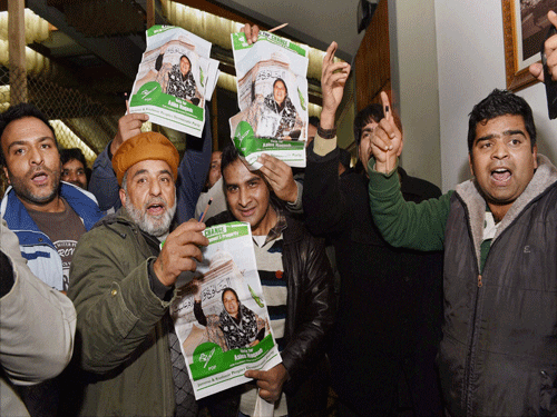 PDP wrested the NC stronghold of Srinagar by winning five out of eight seats while all BJP candidates except one lost their deposit.PTI Photo