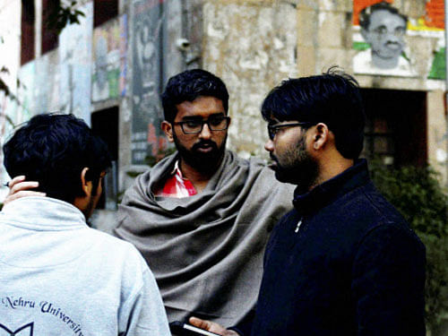 'Can BJP charge PDP with sedition for its stand on Afzal Guru. If even thinking about Guru makes a student seditious, why they have an alliance with PDP in Kashmir, which has always opposed the hanging of Afzal Guru and even was party to a resolution brought in the state assembly against his execution,' Ashutosh, told reporters here. PTI photo