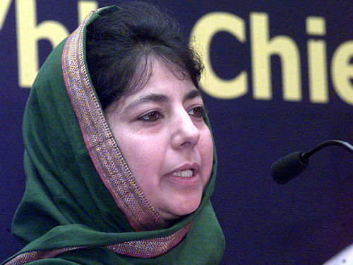 'The people of J-K become the first casualty of any hostile environment between India and Pakistan. Since partition, Kashmir, the paradise on earth, has been caught in a web of violence and this has adversely affected our economy and prevented our state from realising its full potential,' Mehbooba said here. DH file photo