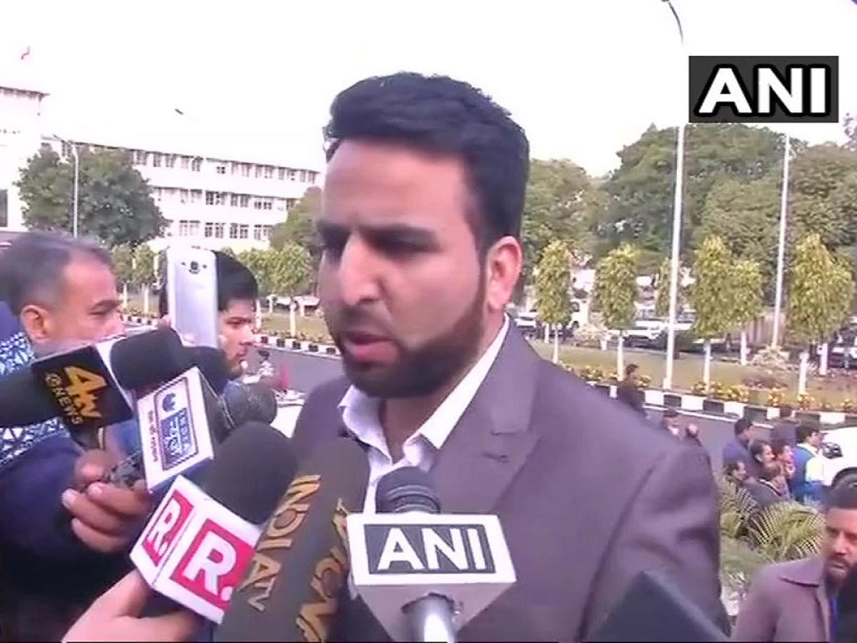 Ruling Peoples Democratic Party (PDP) MLA Aijaz Ahmed, image courtesy ANI