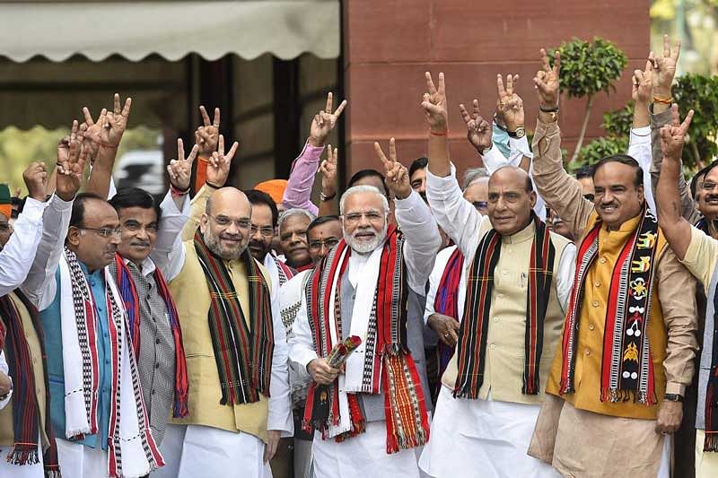 The Narendra Modi-led NDA is likely to lose majority in the Lok Sabha if elections are held now, two opinion polls on Thursday said. (PTI File Photo)