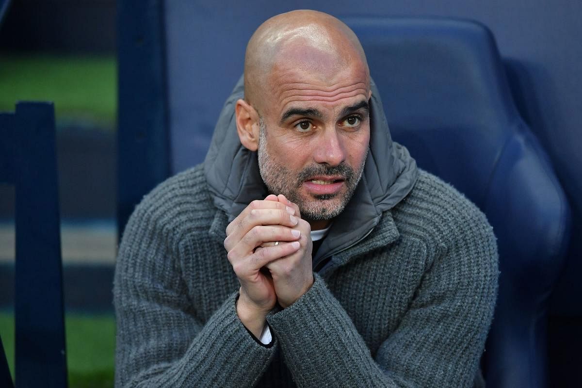 Manchester City manager Pep Guardiola. AFP