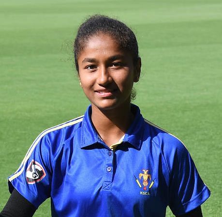 HEART-WARMING: Nagma Sharieff made the Karnataka U-16 girls’ side this season. DH PHOTO/SRIKANTA SHARMA R 