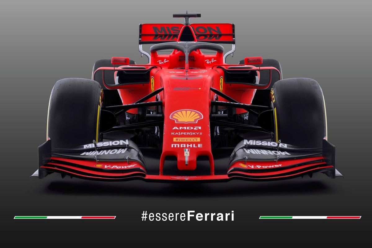 The 2019 Ferrari car with the 'Mission Winnow' branding that has caused controversy. Mission Winnow is tobacco giant Philip Morris' initiative and many feel cigarette companies are using such ways to advertise in F1. 