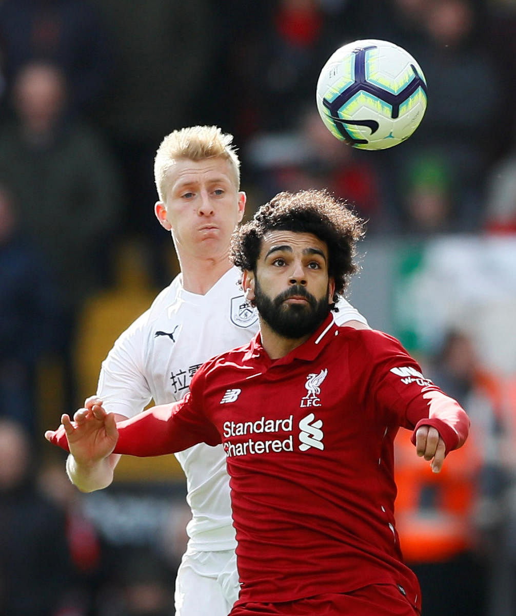 Mo Salah's last goal in open play in an away game came way back in December. His lack of form is a big worry for Liverpool. REUTERS