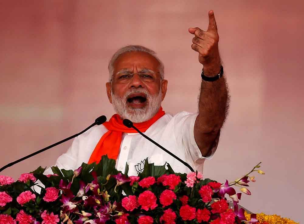 Modi said the Congress was not ready to accept surgical strikes and the Balakot air strike on terror camps in Pakistan as our victory.  Reuters file photo
