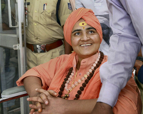 The Bombay High Court refused to grant bail on medical grounds today, to 2008 Malegaon bomb blast accused Sadhvi Pragya Singh Thakur who has been in custody for five and a half years in connection with her role as a conspirator in the crime. PTI file photo