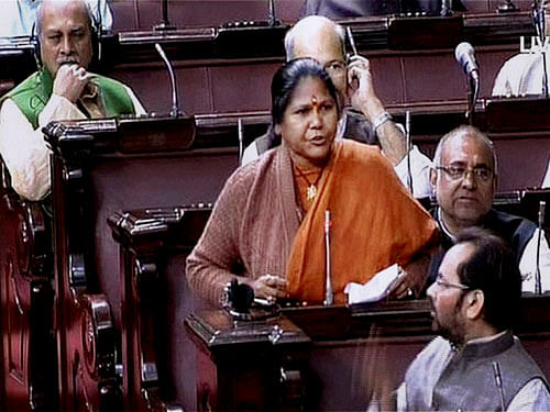 Sticking to their demand for resignation of Sadhvi Niranjan Jyoti, opposition parties today said that Prime Minister Narendra Modi should express regret over the controversial remarks made by the Union Minister. AP photo