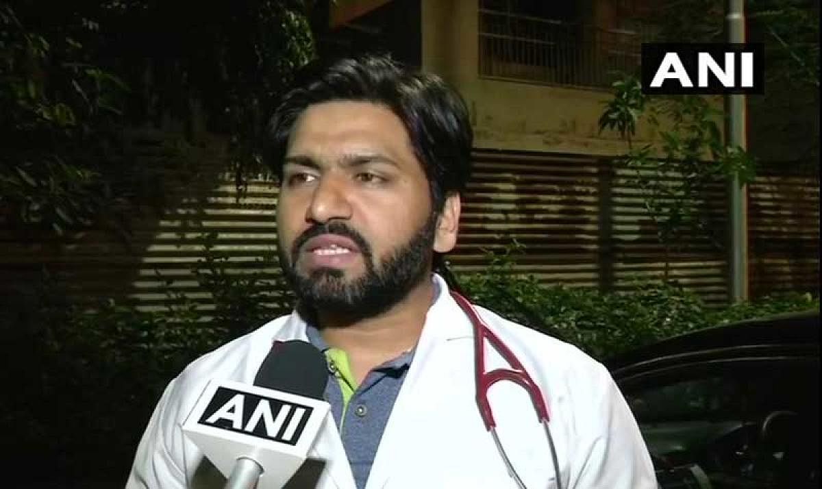 In a statement late last night, the AIIMS said the incident in question took place on Wednesday, following which the senior doctor apologised to his junior. ANI photo. 