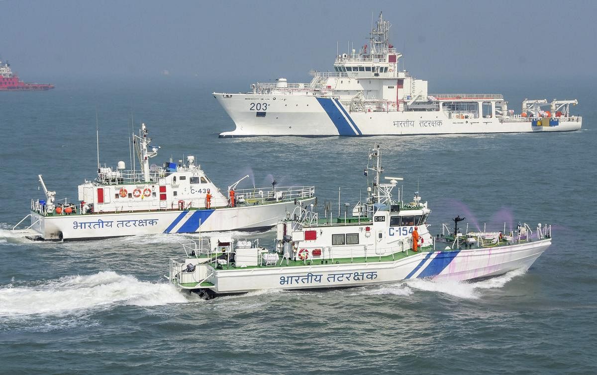 The Indian Coast Guard has beefed up surveillance and deployed more ships and aircraft for patrolling following a series of devastating blasts in Sri Lanka. (PTI File Photo)