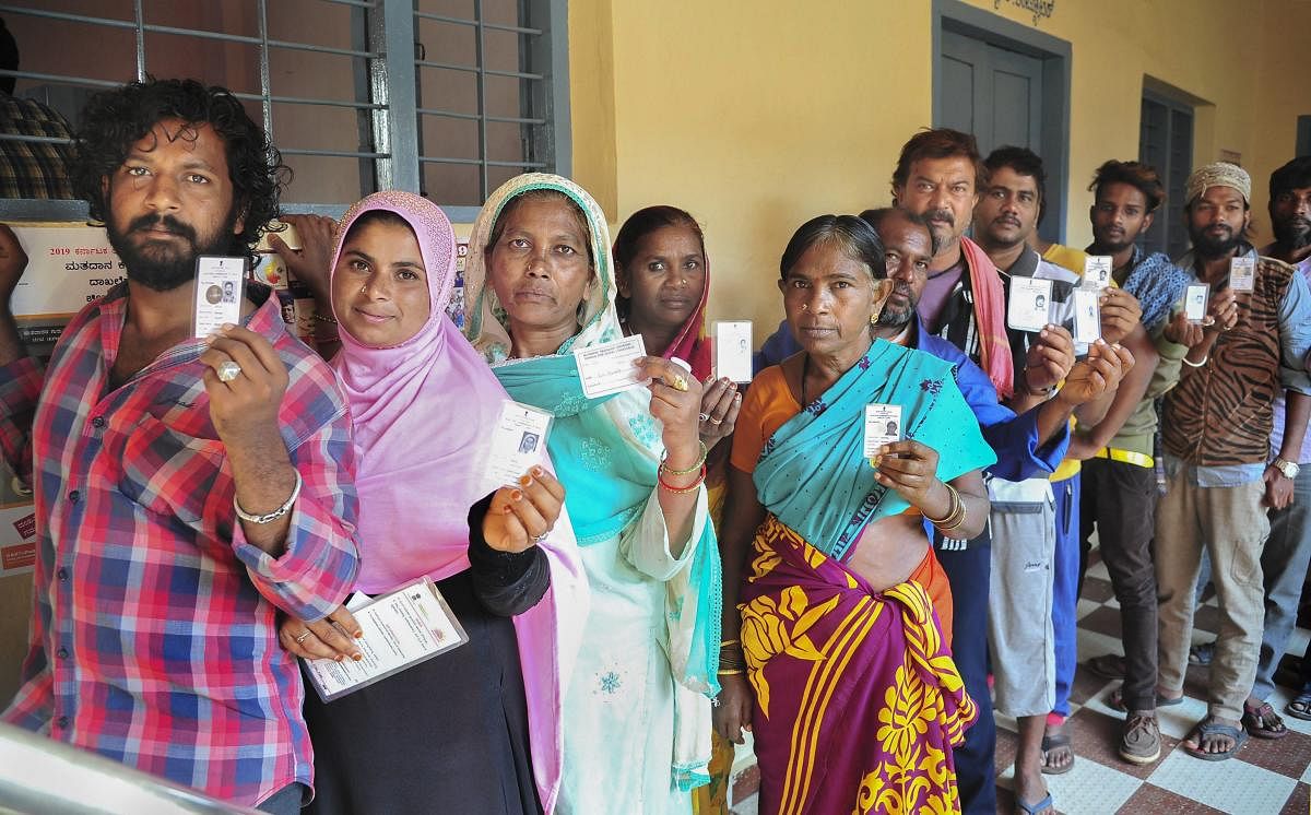After tahasildar Basangouda Kottur, DSP BS Patil convinced with assurances of dealing with the issue, the Dalits turned up at 12 PM  and voted. (File Photo for Representation)