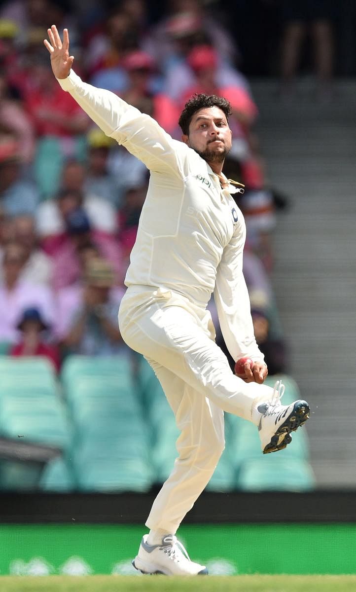Kuldeep Yadav gave another demonstration of his talent by scalping three wickets on Saturday against Australia. AFP