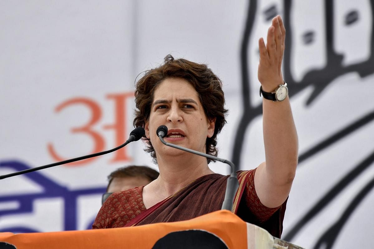 "I have said this repeatedly that I will do what the party asks me to do," Priyanka Gandhi said, adding that people were feeling harassed and wanted a change. PTI File photo