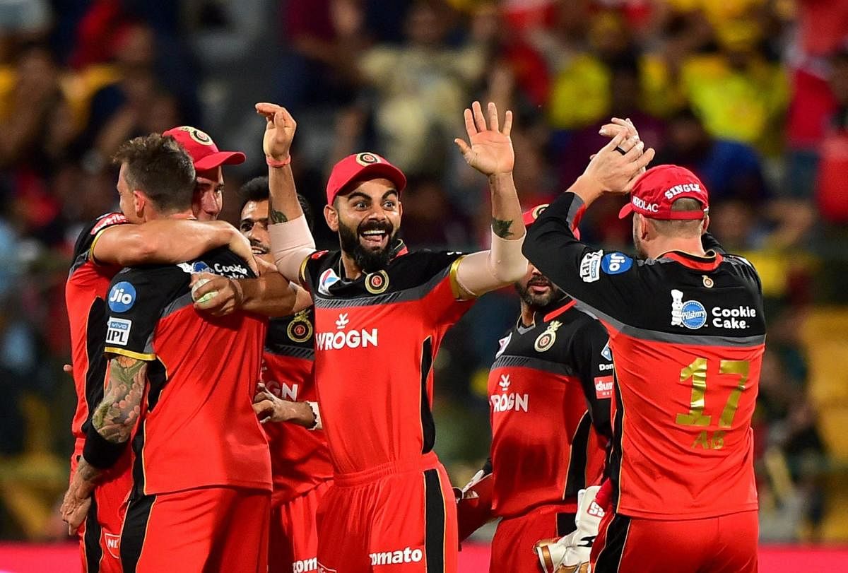NEW ATTITUDE: RCB skipper Virat Kohli (centre) feels a refreshed approach has helped them three successive games. PTI