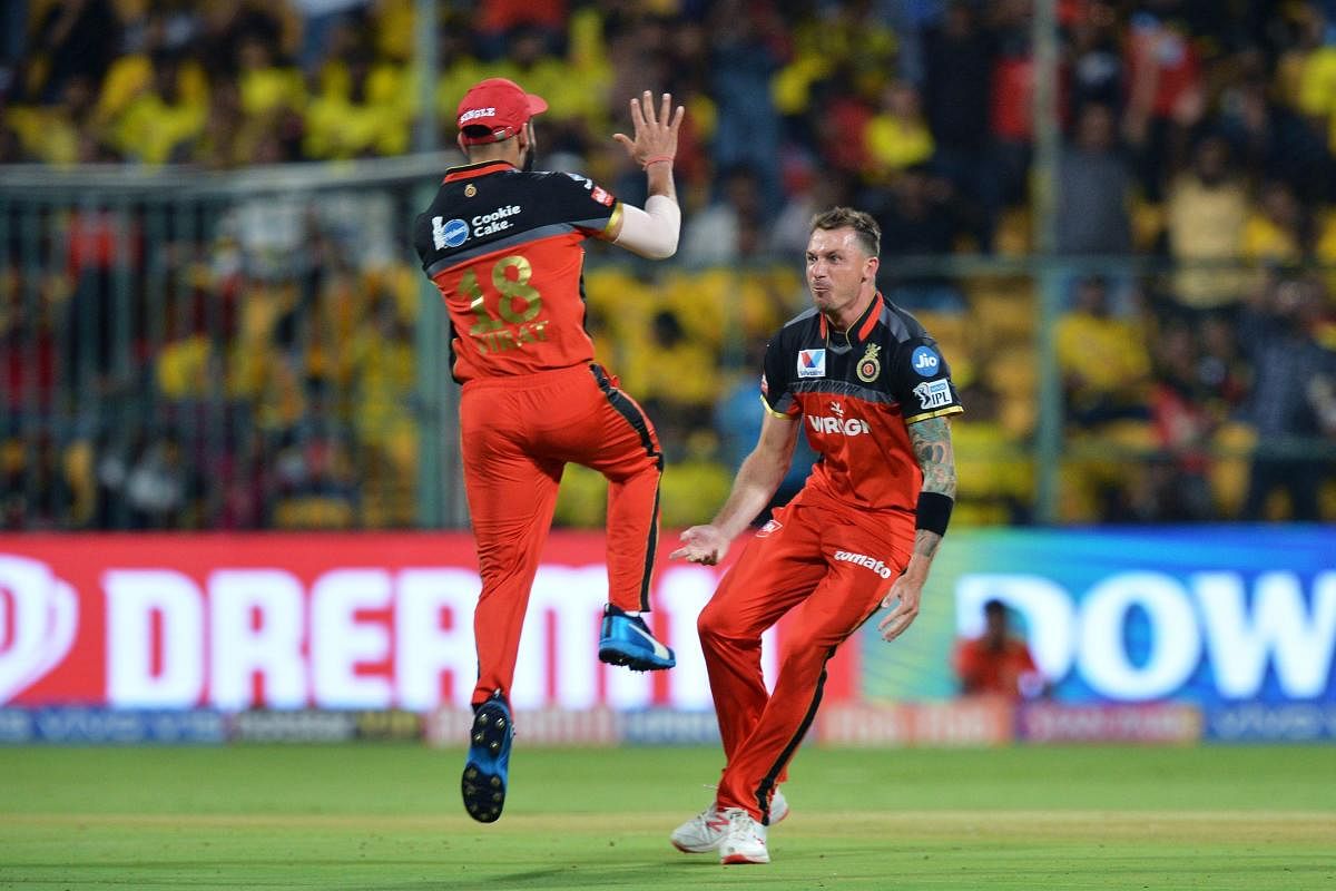The veteran South African fast bowler, who had recently joined RCB as a replacement for injured Nathan Coulter-Nile, was forced to sit out of the match against Kings XI Punjab here on Wednesday after he picked up a niggle. (AFP Photo)