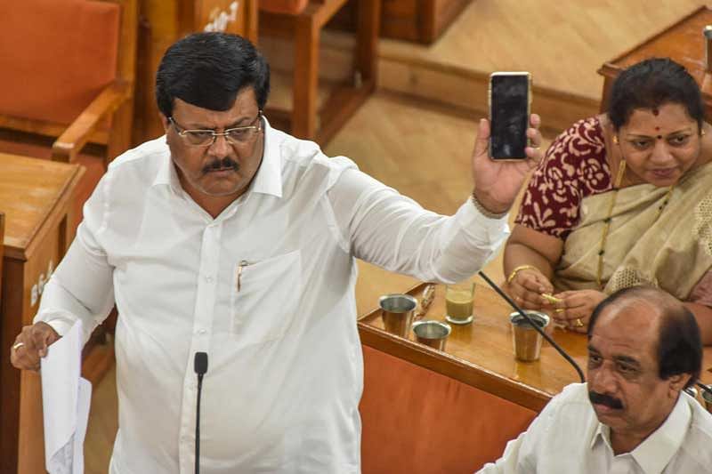 Opposition leader Padmanabha Reddy. (DH Photo)