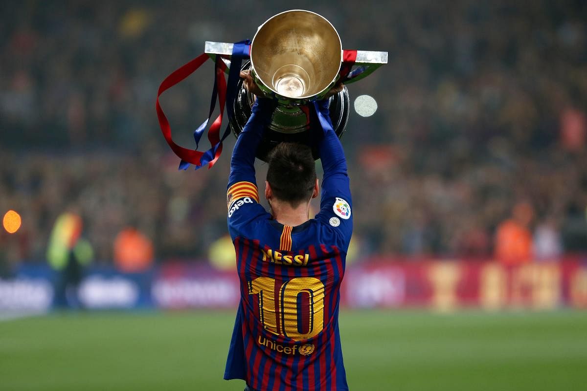 LEGEND: Barcelona captain Lionel Messi. AFP