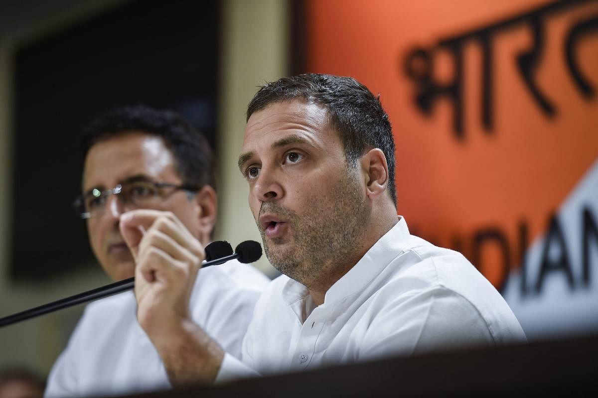 The notice to Rahul comes amid hectic electioneering for the Lok Sabha Polls. PTI file photo