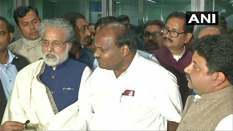 Stating that India is one of the strongest democracies in the world, the Karnataka chief minister said: "But today we are witnessing a day where the democratic government (at the Centre) is headed by some undemocratic persons." ANI Photo 