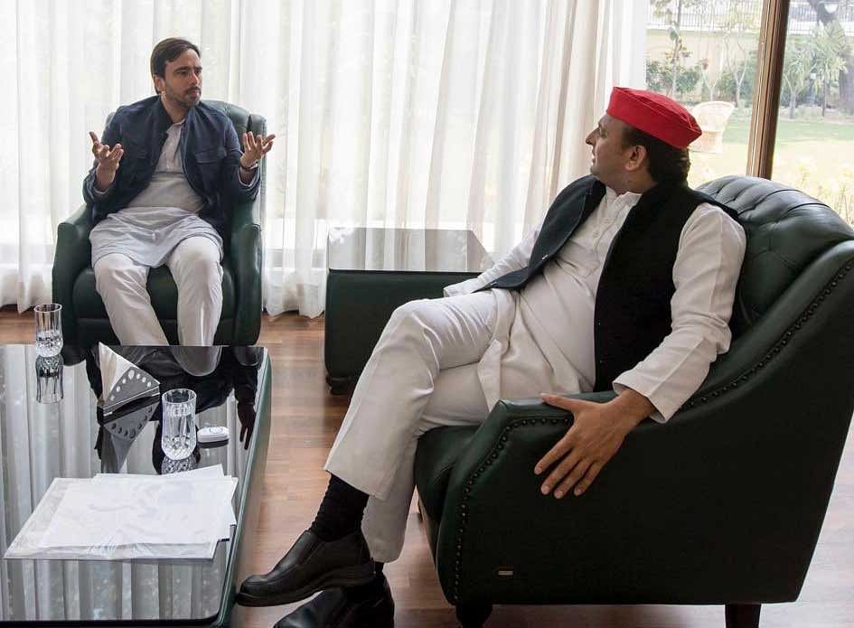 RLD vice-president Jayant Chaudhary, who met SP president Akhilesh Yadav on Wednesday, hinted at joining the alliance. Photo Credit/ Jayant Chaudhary tweet