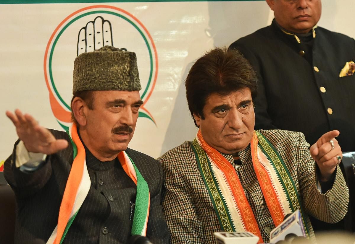 Senior Congress leader Ghulam Nabi Azad said that his party could spare seats for 'like-minded secular outfits' and individuals to counter the BJP in the LS polls. (PTI Photo)