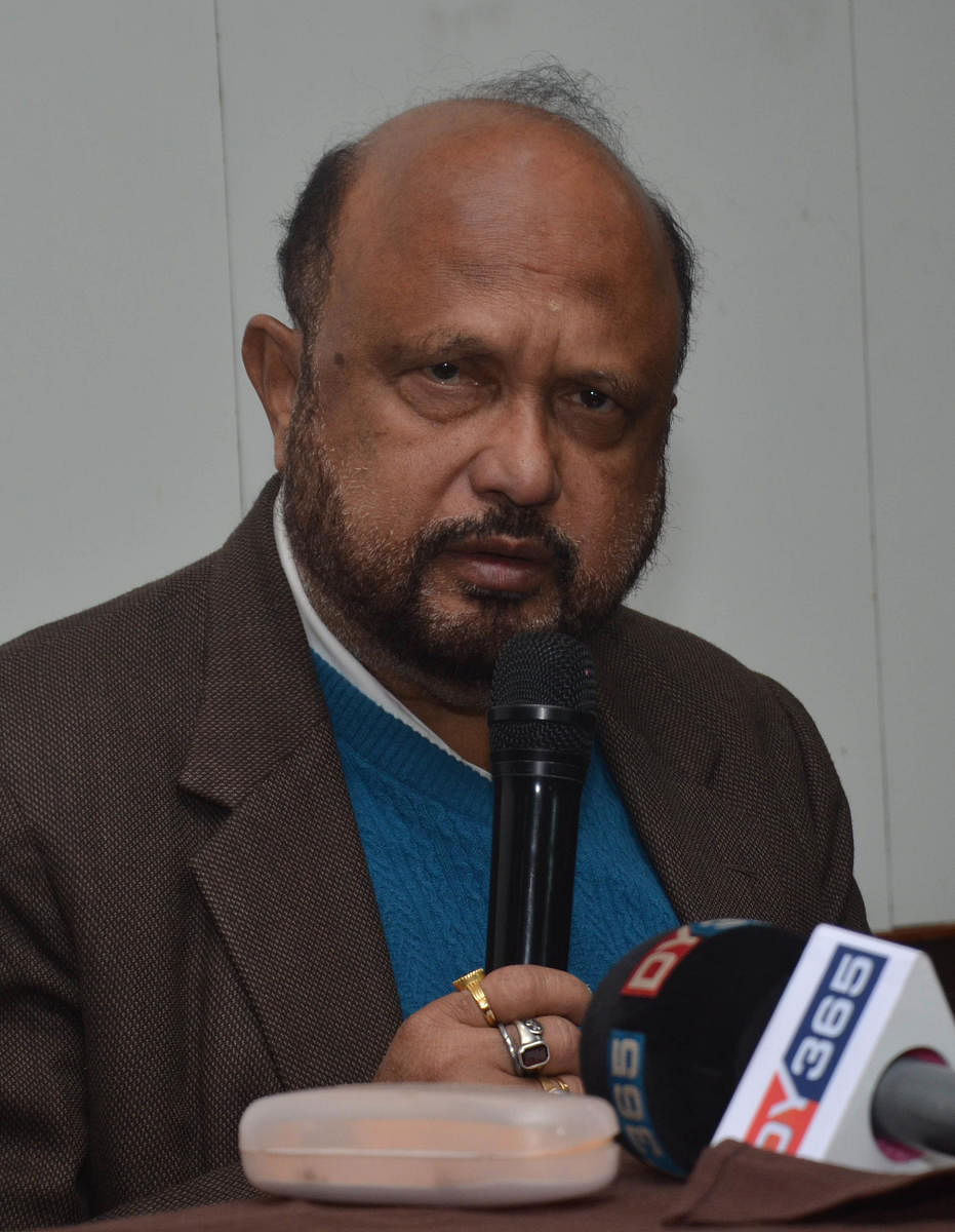 Former Assam chief minister Prafulla Kumar Mahanta in Guwahati on Tuesday. Photo by Manash Das