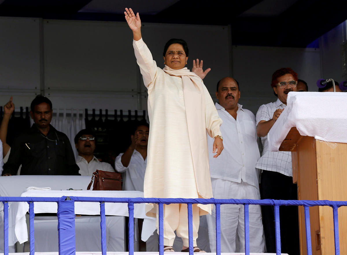 Mayawati's counter came hours after BJP president Amit Shah attacked the alliance at a meeting of booth-level workers in Aligarh. (Reuters File Photo)