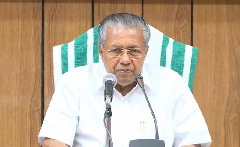 Chief Minister Pinarayi Vijayan. Screengrab.