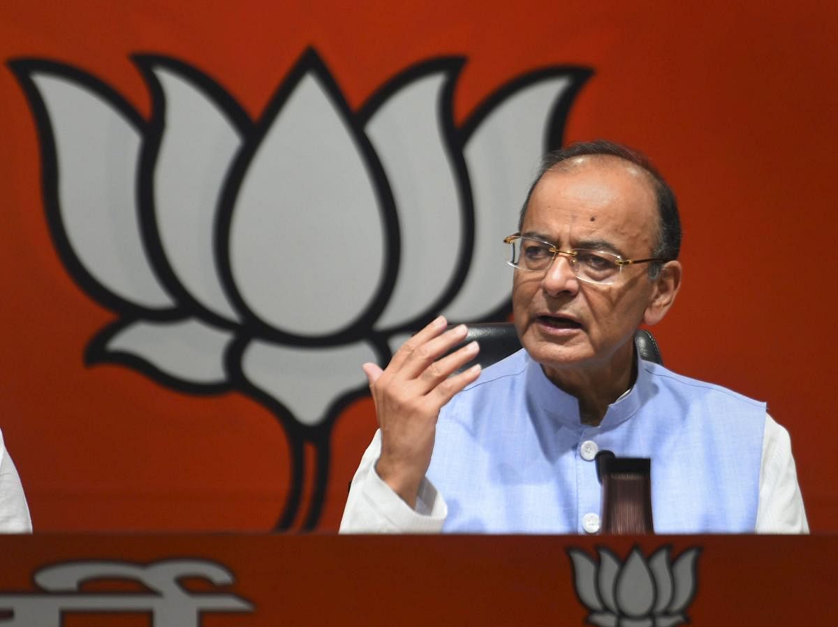 Addressing a press conference here, Finance Minister and senior BJP leader Arun Jaitley said the UPA government and the Congress will have to be held accountable for the case falling flat in court. (PTI Photo)