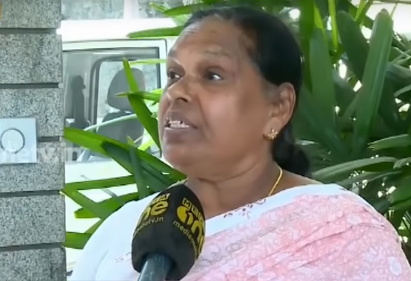Rajamma Vavathil, a retired nurse in Wayanad. (Screengrab from MediaOne TV)