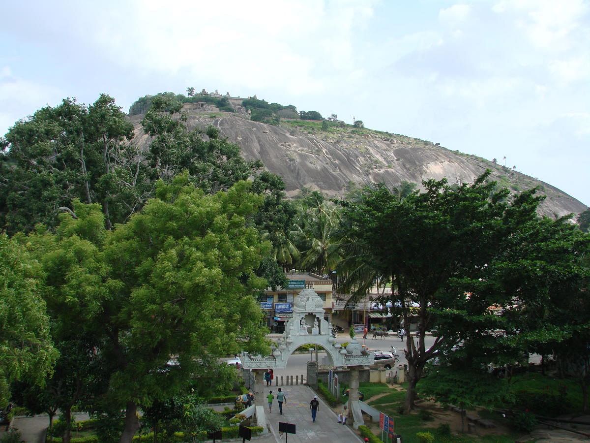 An overview of Chandragiri Hill