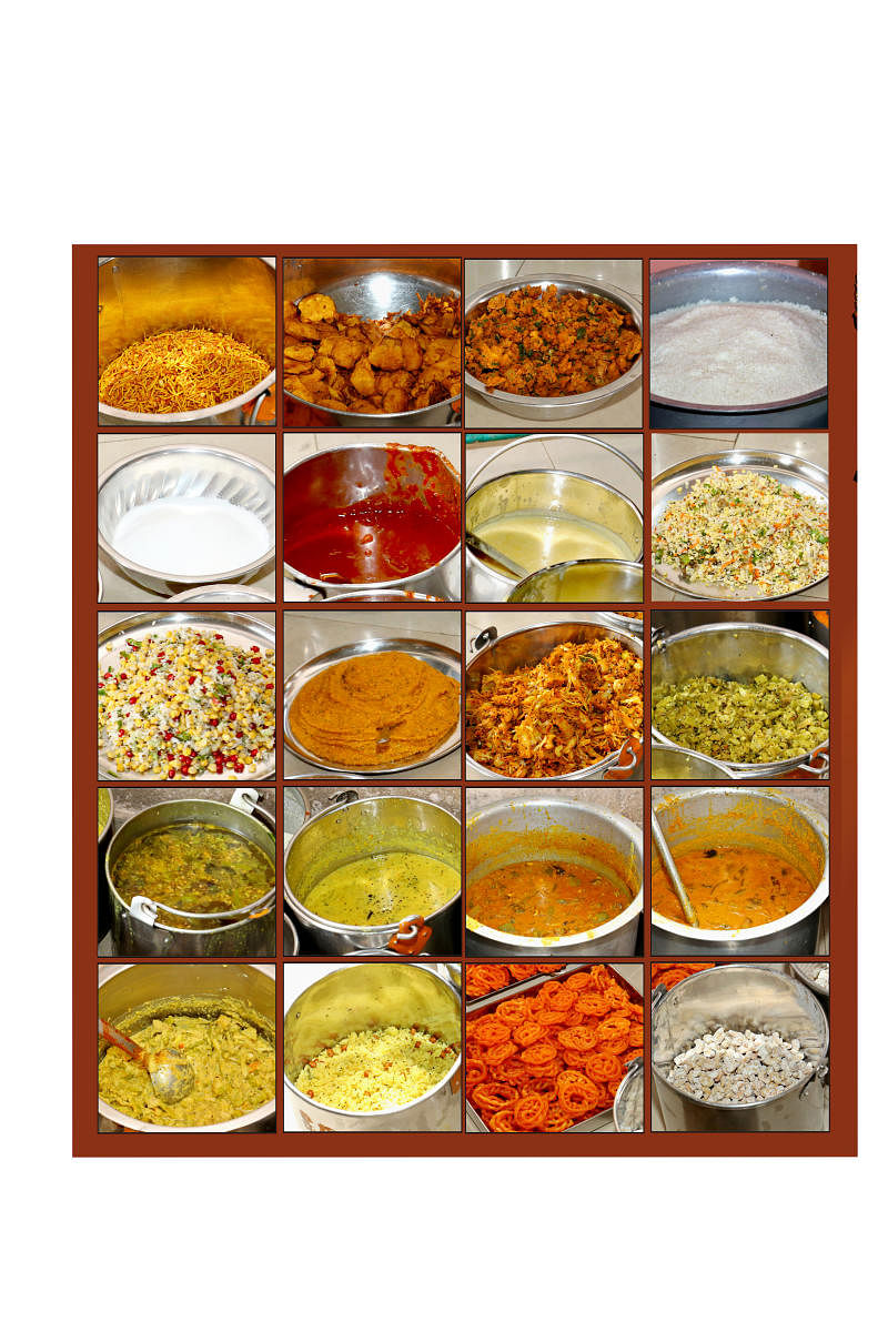 Traditional appetisers Traditional Udupi cuisine delicacies from fries, rice, chutneys to sweet and savouries.