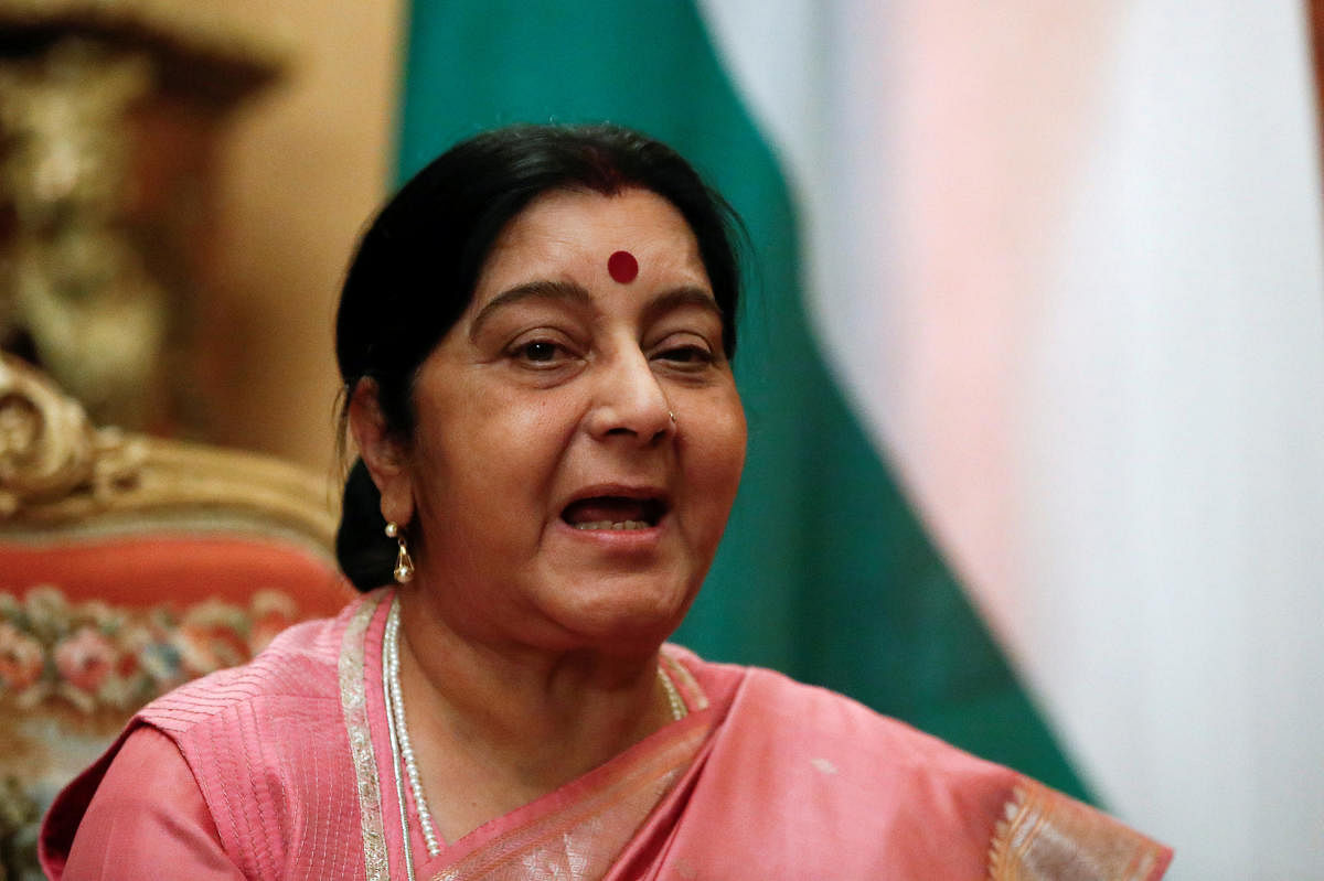 External Affairs Minister Sushma Swaraj. Reuters file photo