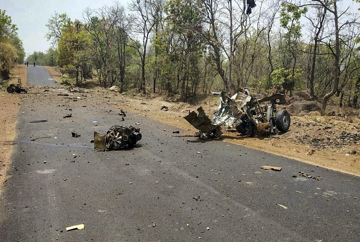 Gadchiroli Superintendent of Police Shailesh Balkawde Sunday said several teams have been formed to investigate the Naxal attack. PTI File photo