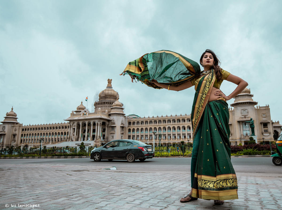 Fashion blogger Nandini Swaminathan says that draping experiments offer fun takes on the regular sari.