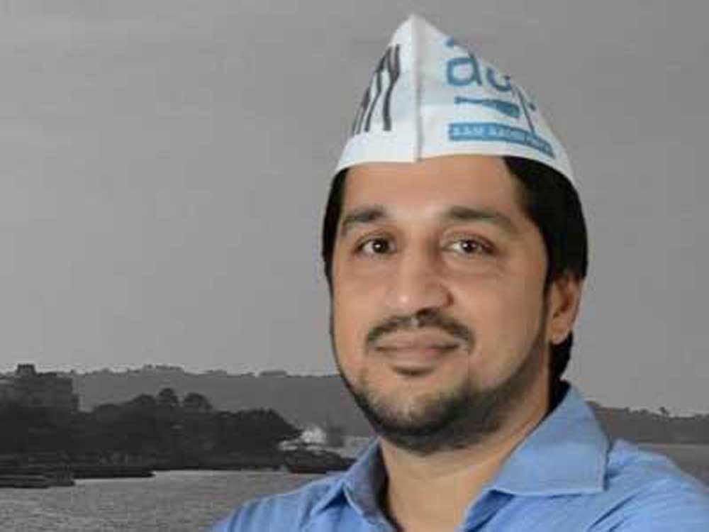 AAP candidate for the upcoming Panaji bypoll Valmiki Naik (Image courtesy Twitter)