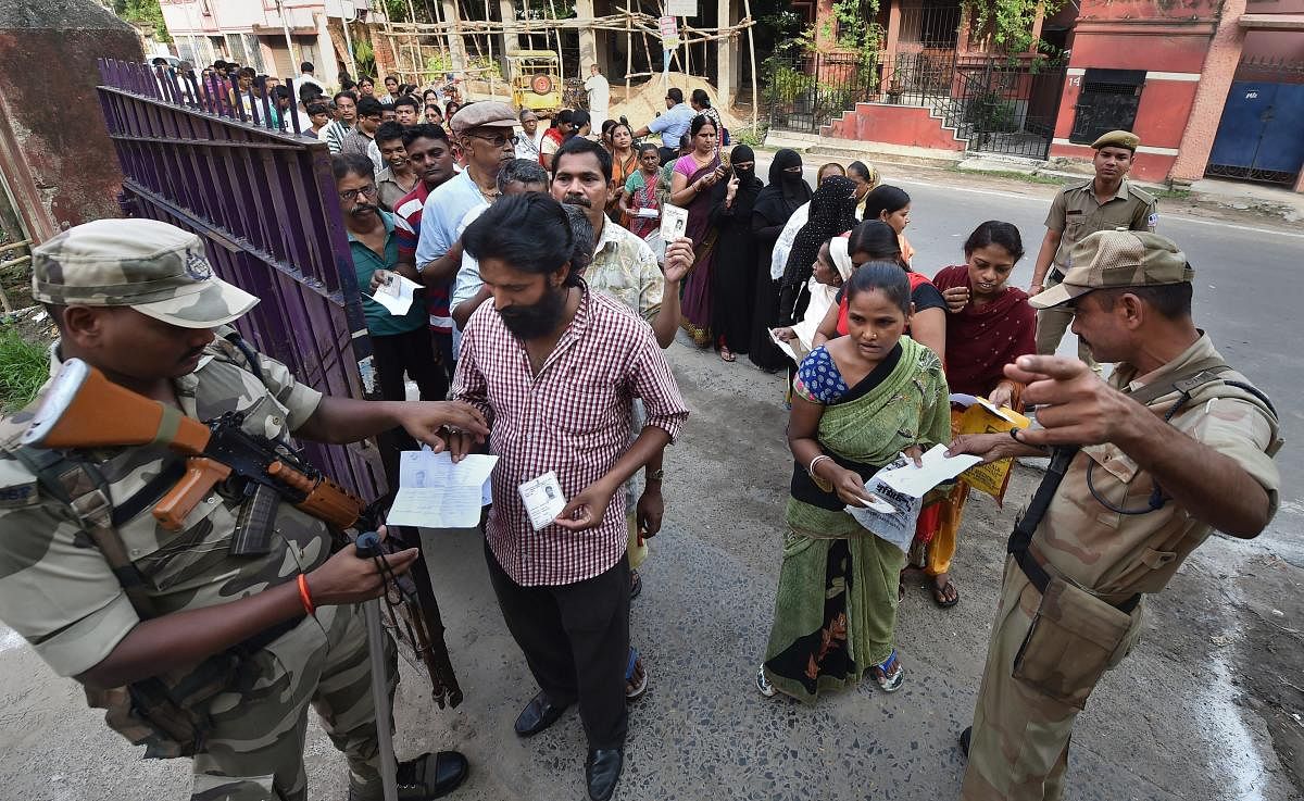 The Editors Guild said it condemns several incidents of physical attack on journalists in West Bengal on May 6, during the fifth phase of polling. (PTI Photo)