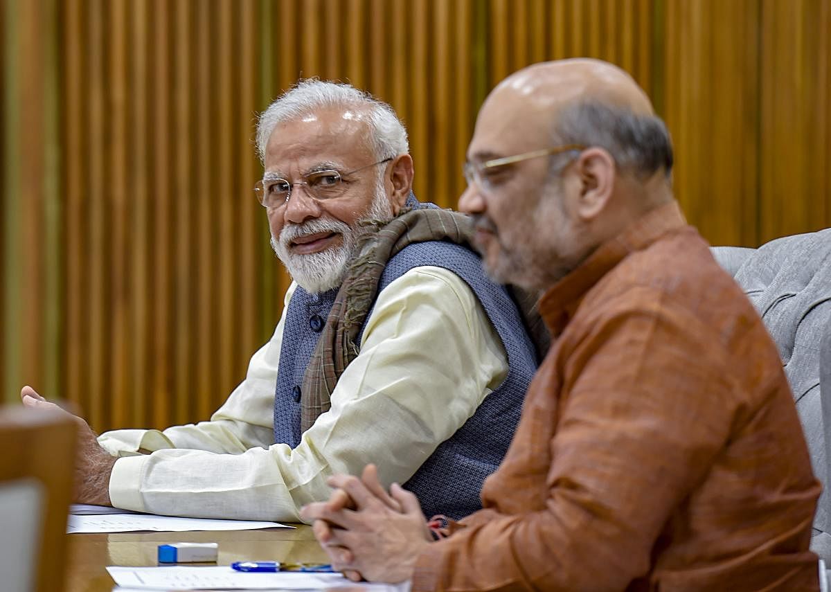 Prime Minister Narendra Modi and BJP National President Amit Shah. PTI File photo