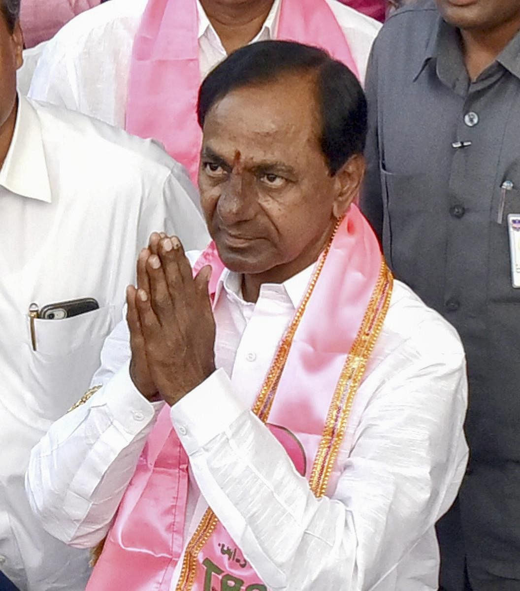 Telangana Rashtra Samithi (TRS) chief K Chandrasekhar Rao. (PTI)