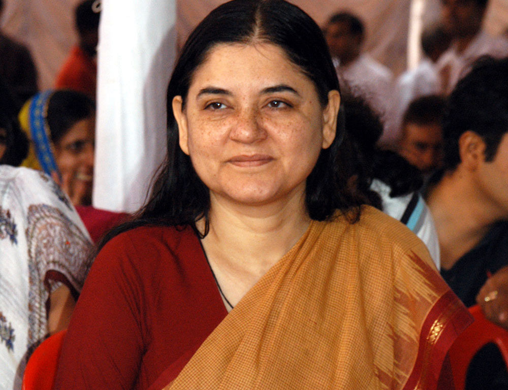 Union minister Maneka Gandhi. DH file photo