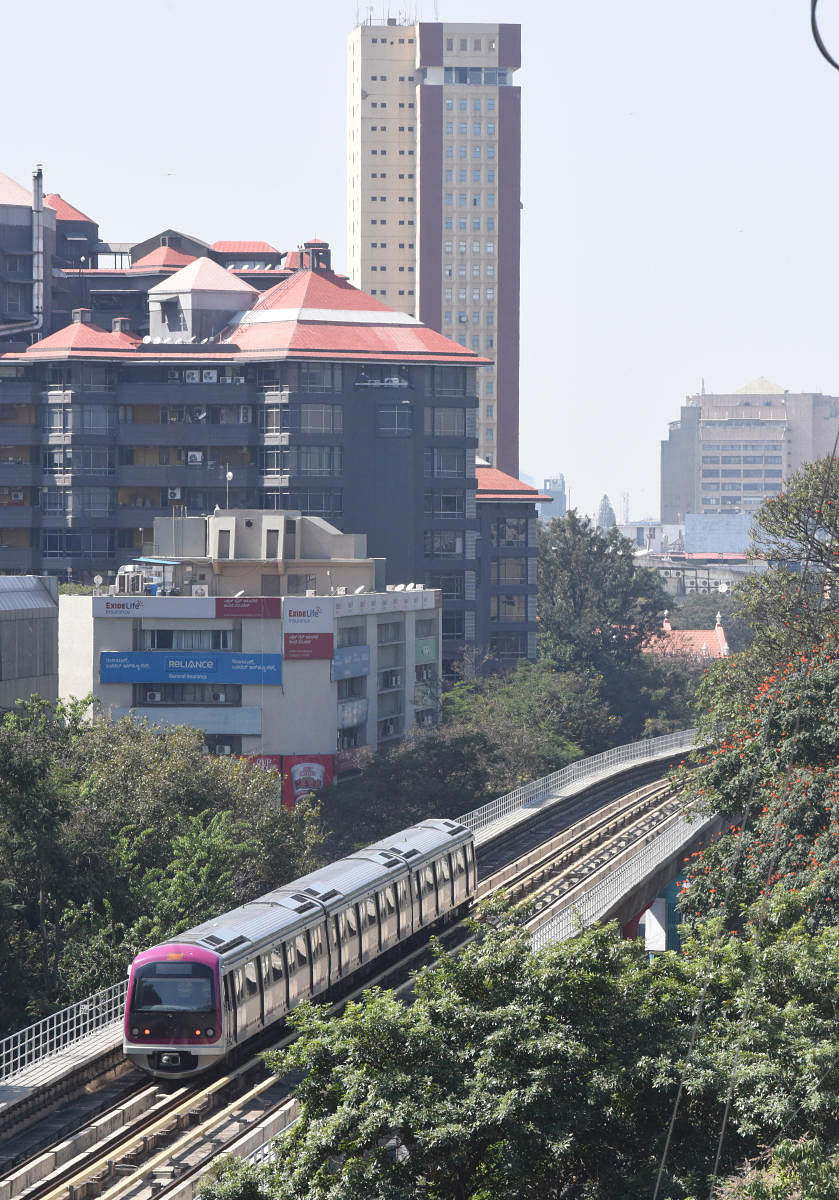 The BMRCL has sought central funding for the ORR metro line (Phase 2A) and the airport line (Phase 2B). DH FILE PHOTO