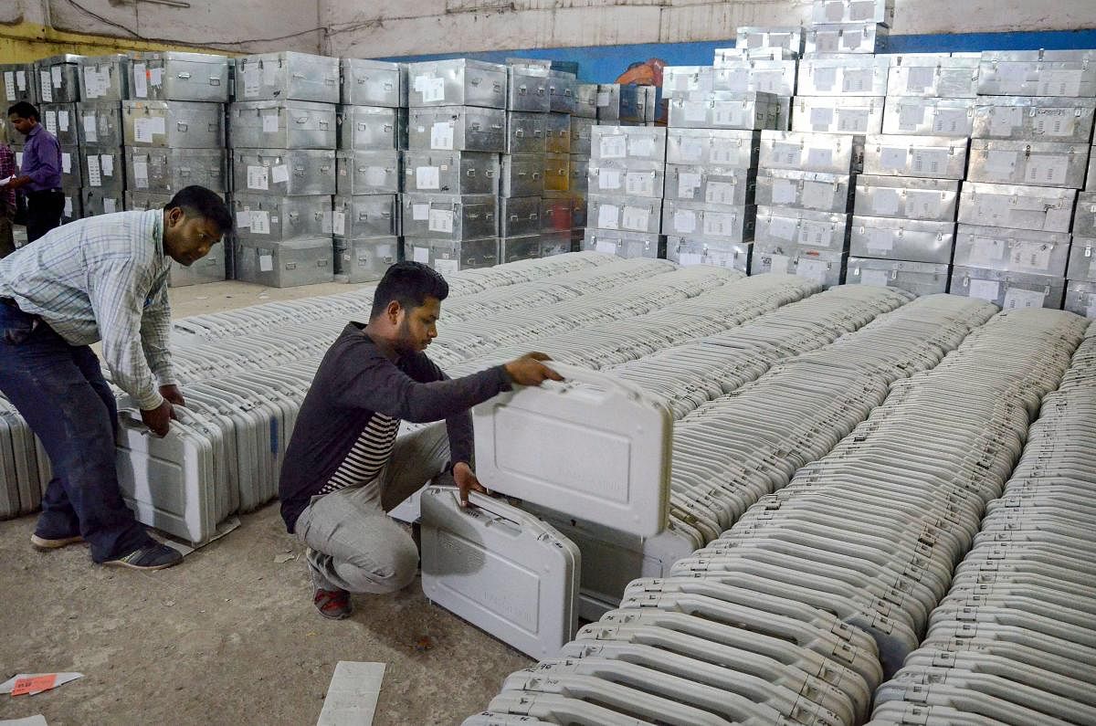 Apprehending damage from the rodents, Rashtriya Lok Dal's Mathura candidate Narendra Singh, about a week ago, demanded wire mesh fencing around the strongroom where the EVMs are stored. (PTI File Photo)