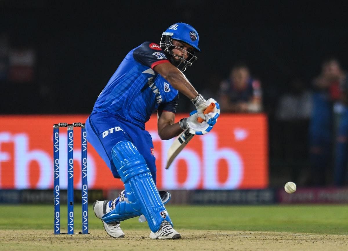 ON SONG: Delhi Capitals' Rishabh Pant said a positive mindset helped him play a crucial knock in his team's win over Sunrisers Hyderabad in Eliminator. AFP