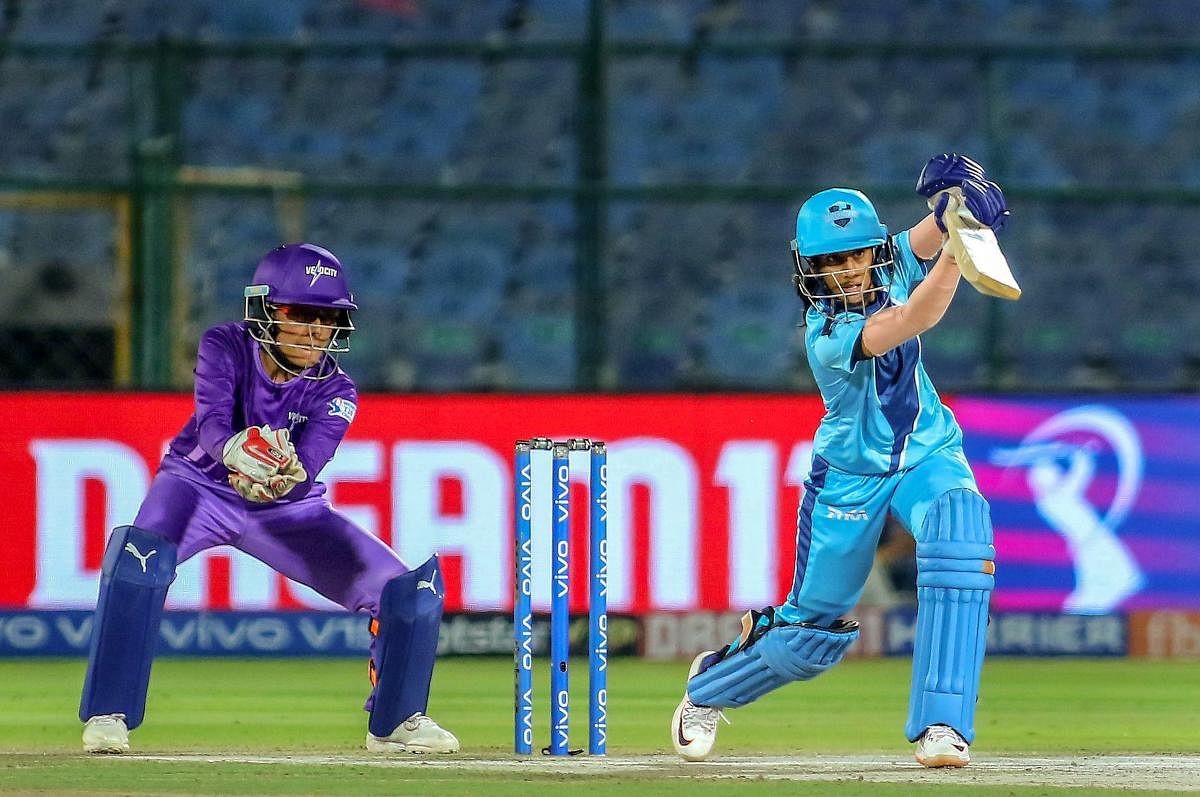 Supernovas Jemimah Rodrigues bats during the VIVO Women T20 Challenge match against Velocity at SMS Stadium in Jaipur on Thursday. PTI file photo