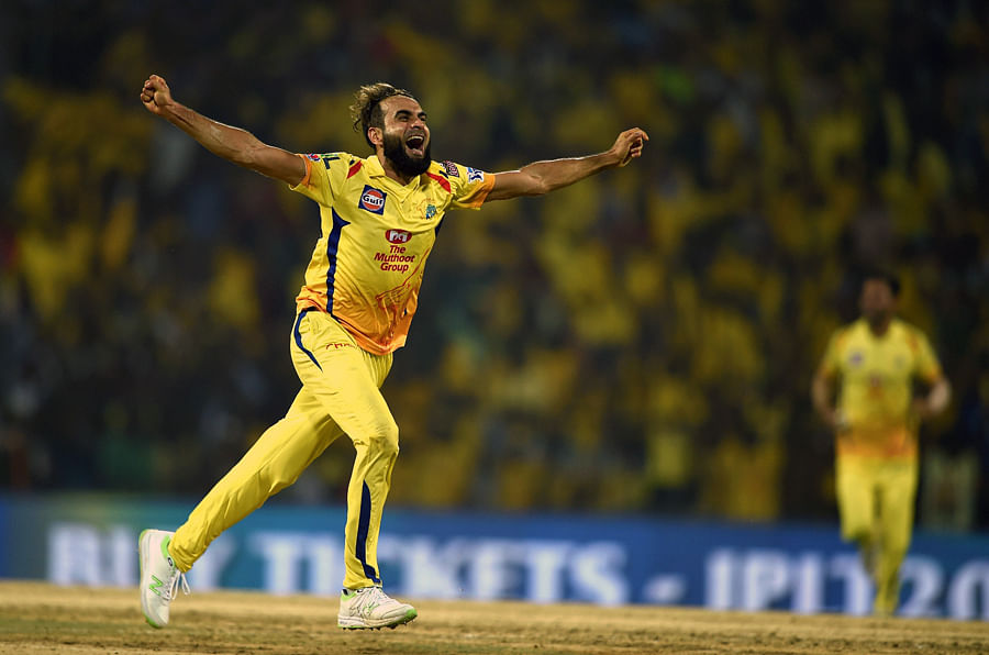 CSK's chances of winning the match will depend heavily on Imran Tahir's bowling performance. Picture credit: PTI