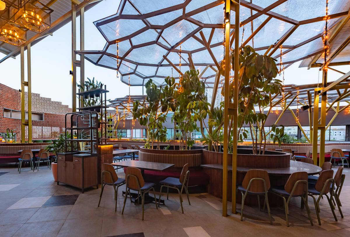 The rooftop of Aurum Brew Works is ideal for a romantic night out.
