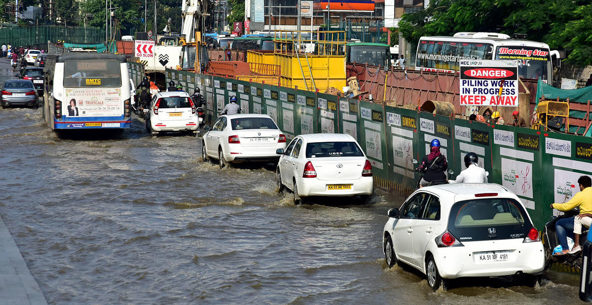 The Karnataka State Natural Disaster Monitoring Centre made a list of 201 flood-prone areas in the city and handed it to the Bruhat Bengaluru Mahanagara Palike. DH file photo