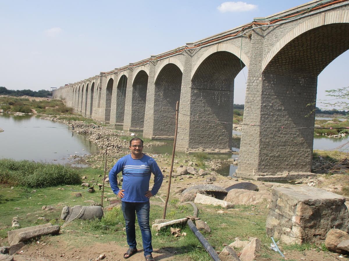 iconic: A view of Sirat-e-Judi bridge in Raichur district. photo by author
